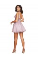 Trapèze Col V Courte Tulle Courte Robes demoiselle d'honneur / Robes de cocktail Grossiste