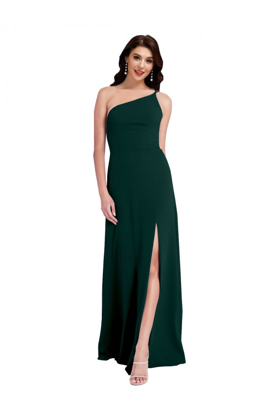 Trapèze Crêpe Stretch Longue Formelles Robes demoiselle d'honneur / Robes de soirée / Robes de bal Grossiste
