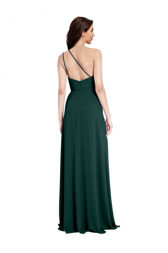 Trapèze Crêpe Stretch Longue Formelles Robes demoiselle d'honneur / Robes de soirée / Robes de bal Grossiste
