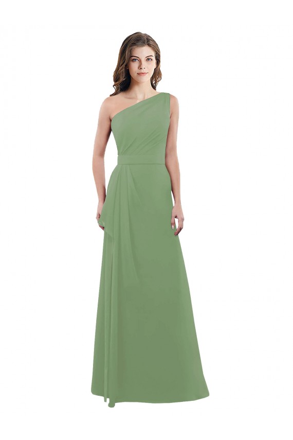 Trapèze Mousseline Longue Robes demoiselle d'honneur Grossiste
