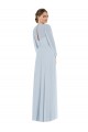Trapèze Sans bretelle Mousseline Longue Formelles Robes demoiselle d'honneur / Robes de soirée Grossiste