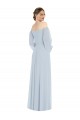 Trapèze Épaule Dénudée Mousseline Longue Formelles Robes demoiselle d'honneur / Robes de soirée Grossiste