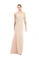 Trompette Bateau Crêpe Stretch Longue Robes demoiselle d'honneur / Robes de bal Grossiste