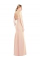 Trompette Bateau Crêpe Stretch Longue Robes demoiselle d'honneur / Robes de bal Grossiste