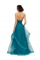Turquoise Trapèze Sans bretelle Tulle Longue Robes demoiselle d'honneur Grossiste