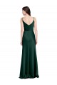 Vert Chasseur Fourreau Satiné Stretch Longue Formelles Robes demoiselle d'honneur / Robes de soirée / Robes de bal Grossiste