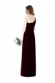 Vert foncé Trompette Mousseline Longue Robes demoiselle d'honneur Grossiste