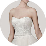 Grossiste Sans bretelle Robes de mariée